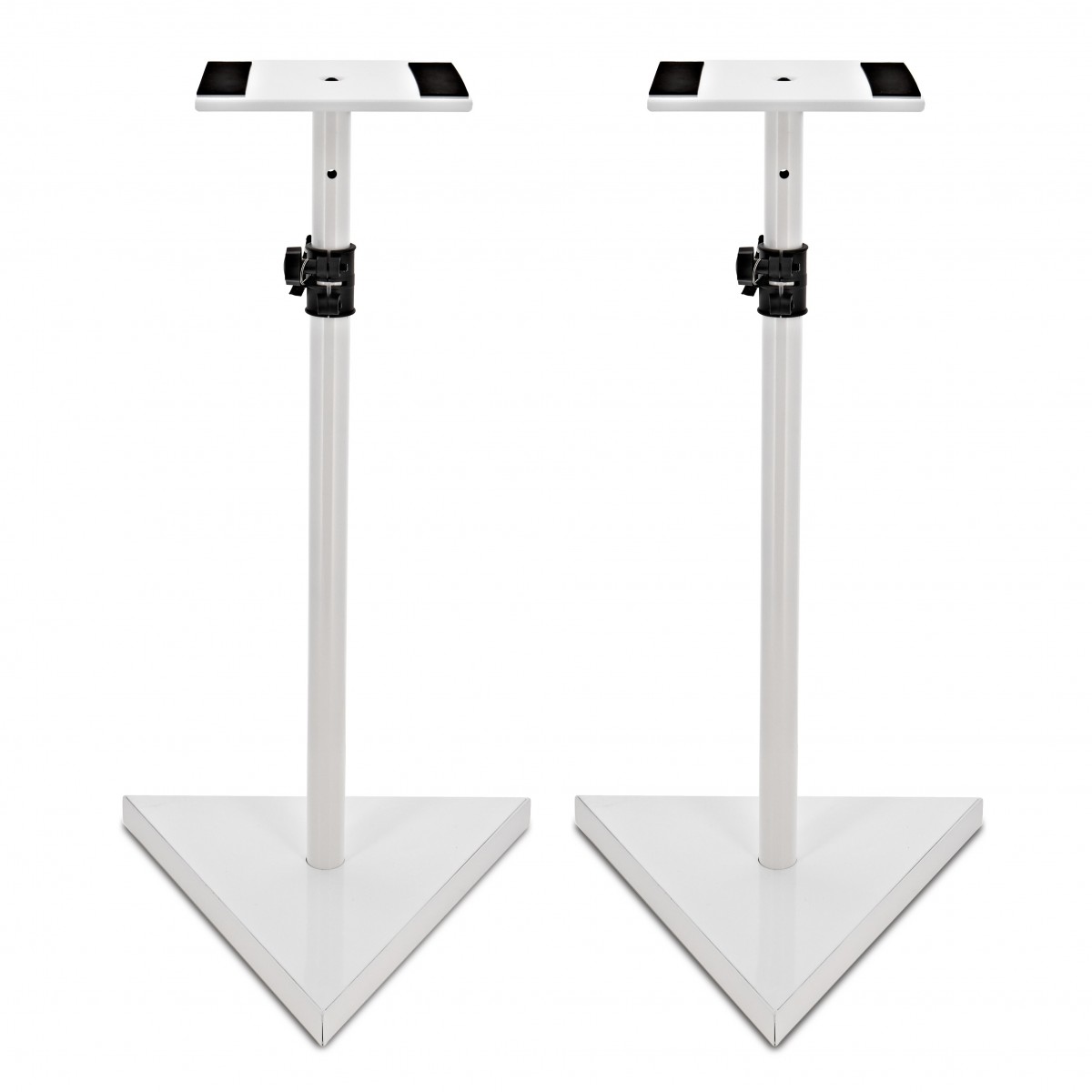 Studio Monitor Speaker Stands, White, Pair
