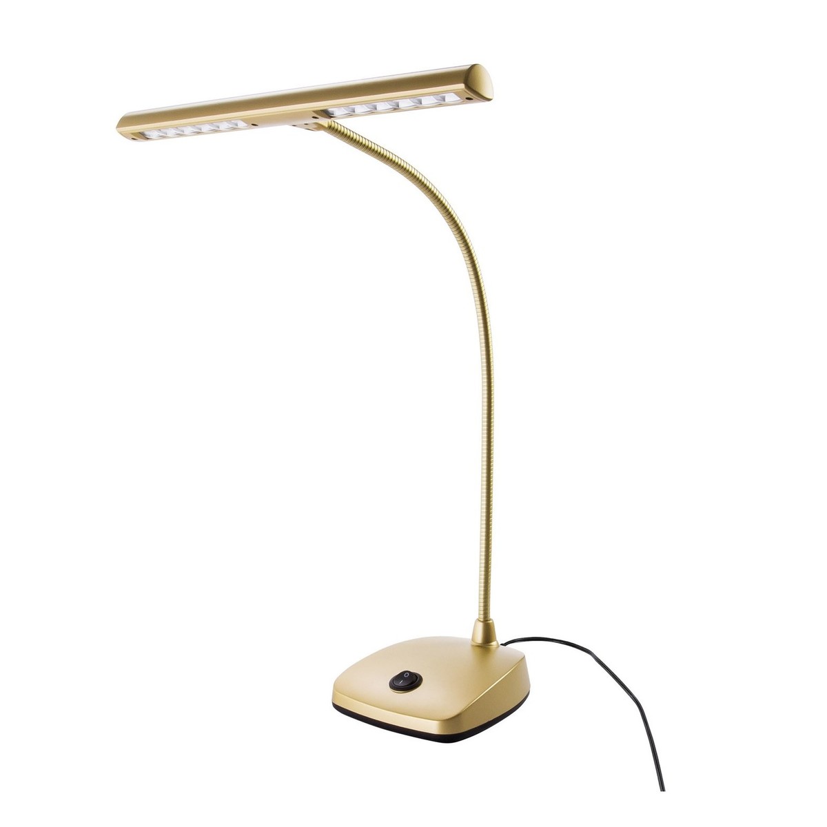 K&M 12297 LED Piano Lamp, Gold, EU Plug