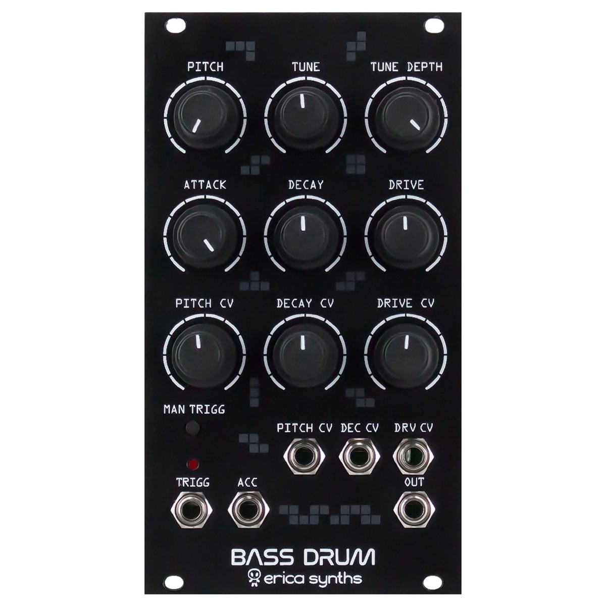 Erica Synths Bass Drum, Black (14HP)