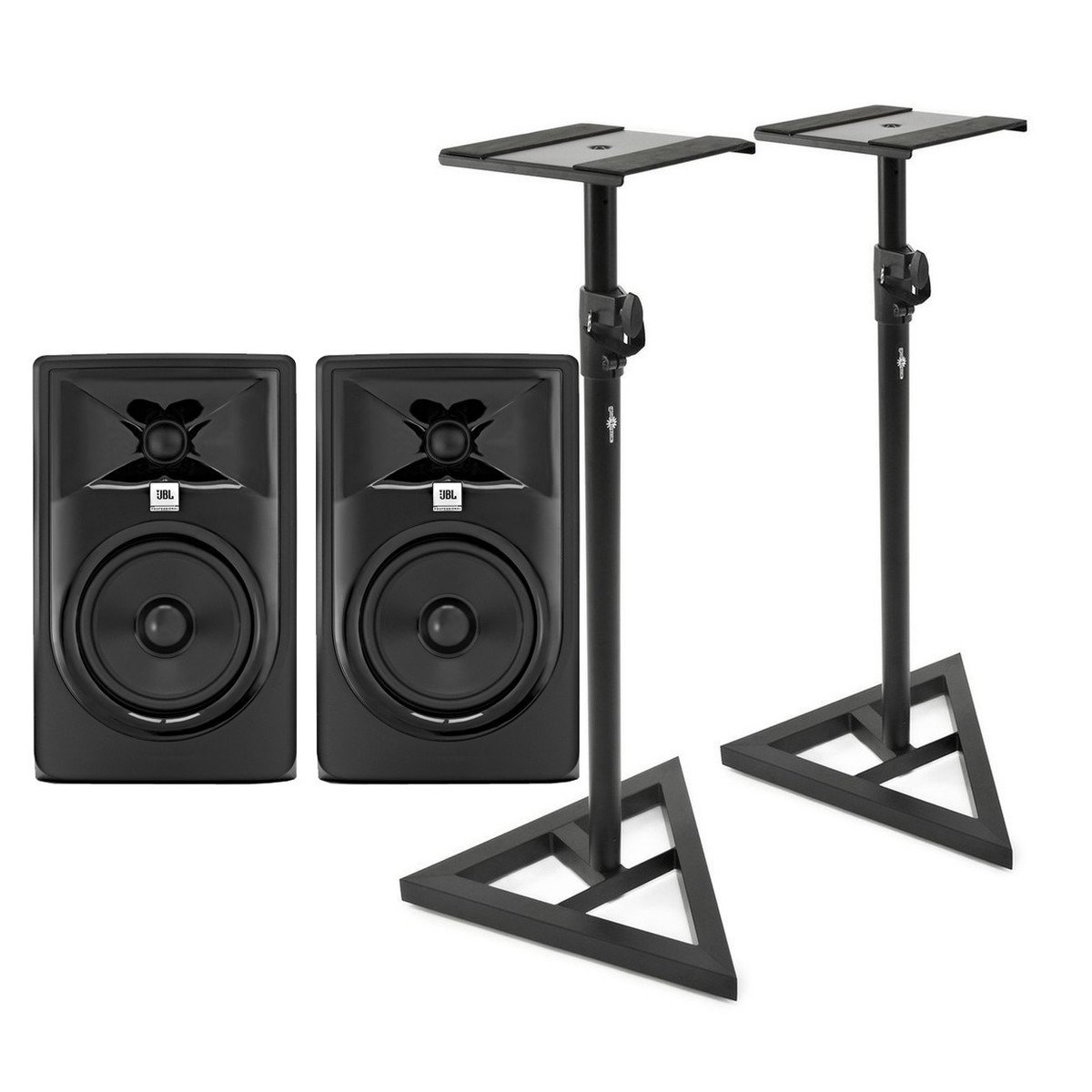 JBL 305P MKII Studio Monitors with Stands, Pair
