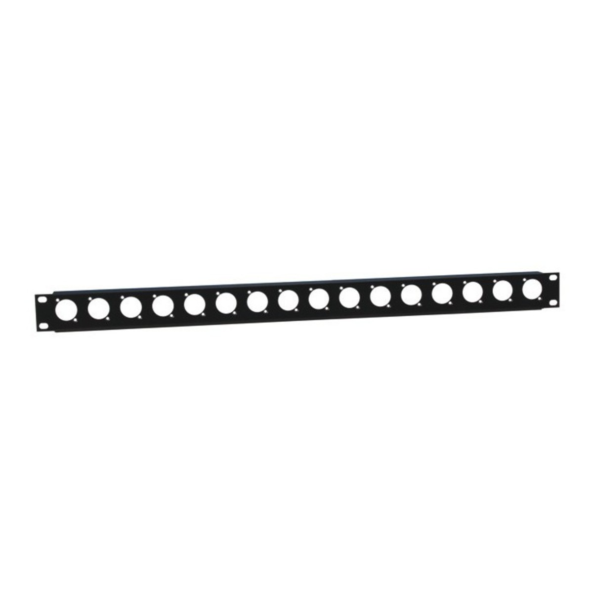 Adam Hall 19'' Rack Panel With 16 D Type XLR Holes And Tie Bar, 1U