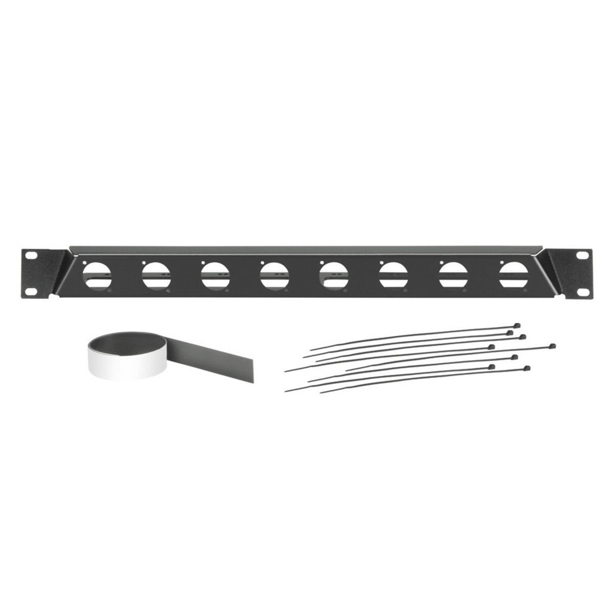 Adam Hall 19'' Angled Rack Panel For 8 x D-TYPE Sockets