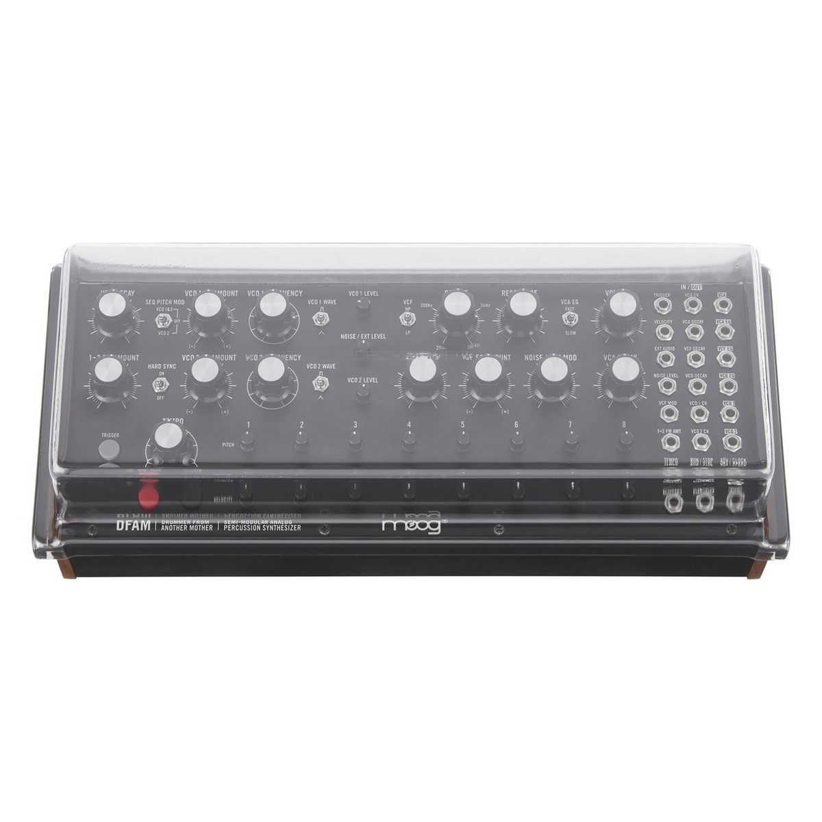 Moog DFAM Semi-Modular Analog Percussion Synth with Decksaver Cover