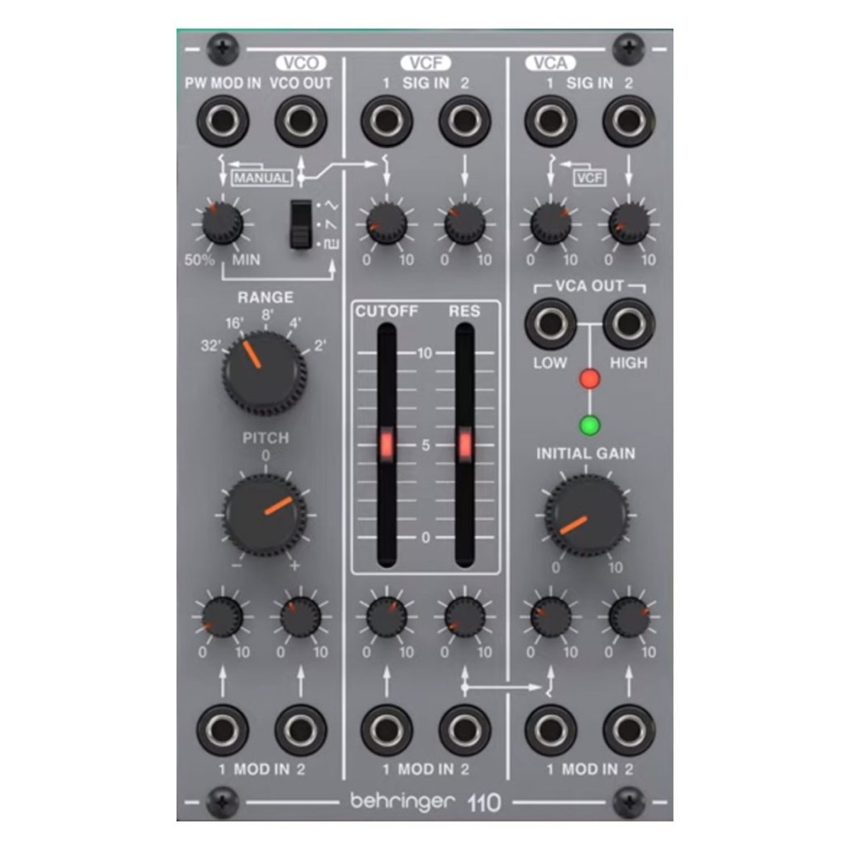 Behringer System 100 110 Synth Voice with VCO, VCA and Filter