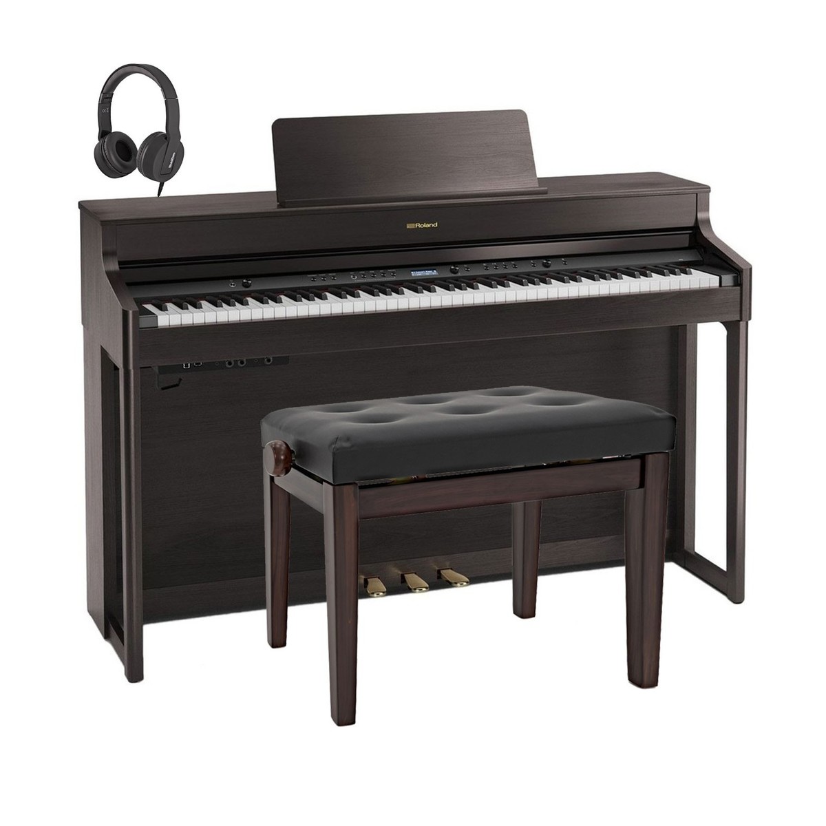 Roland HP702 Digital Piano Package, Dark Rosewood