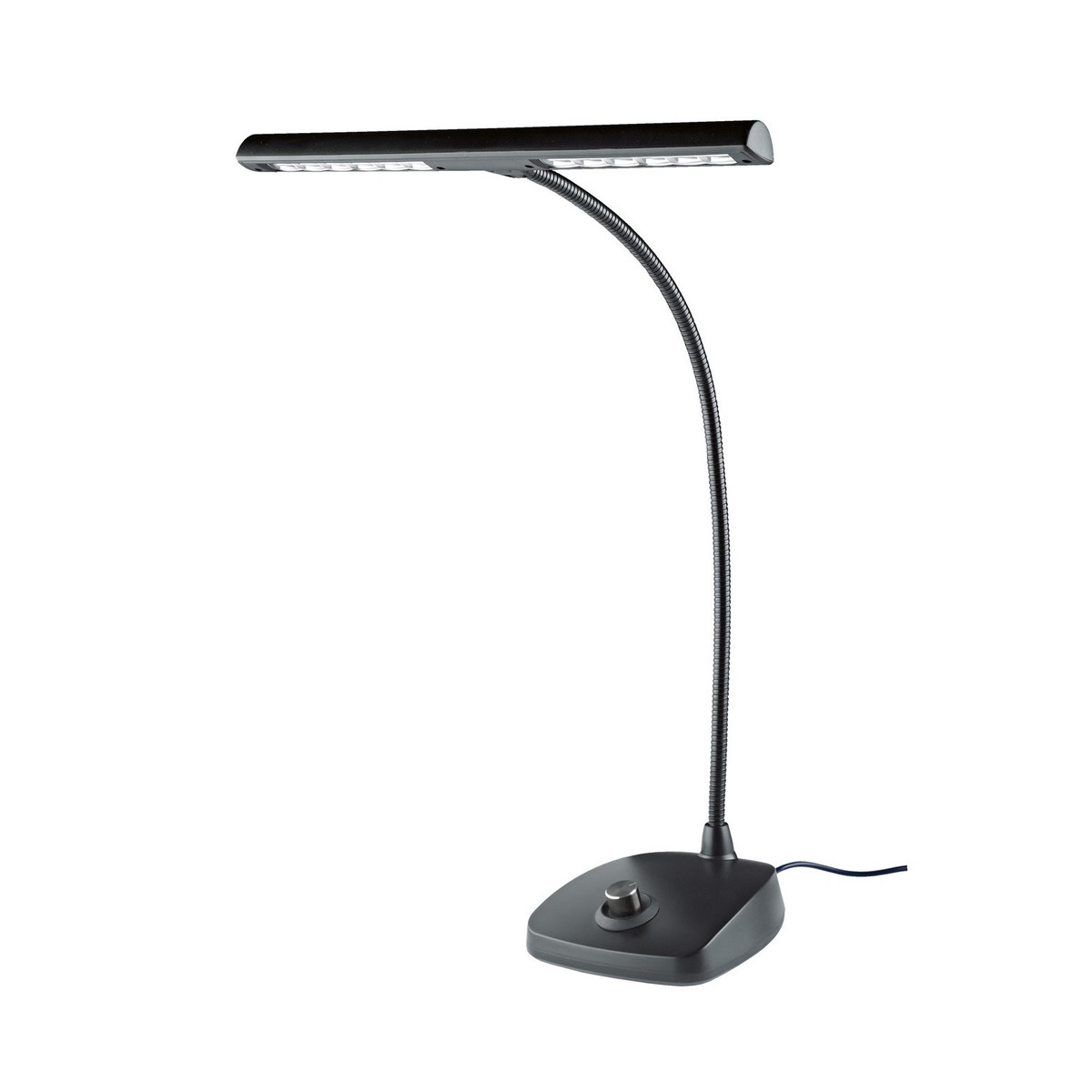 K&M 12298 LED Piano Lamp, Black, EU Plug