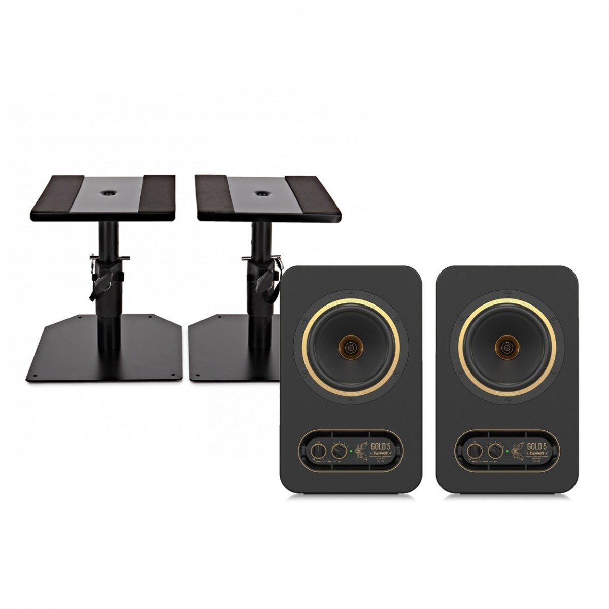 Tannoy GOLD 5 5'' Active Monitor Speaker Pair with Stands