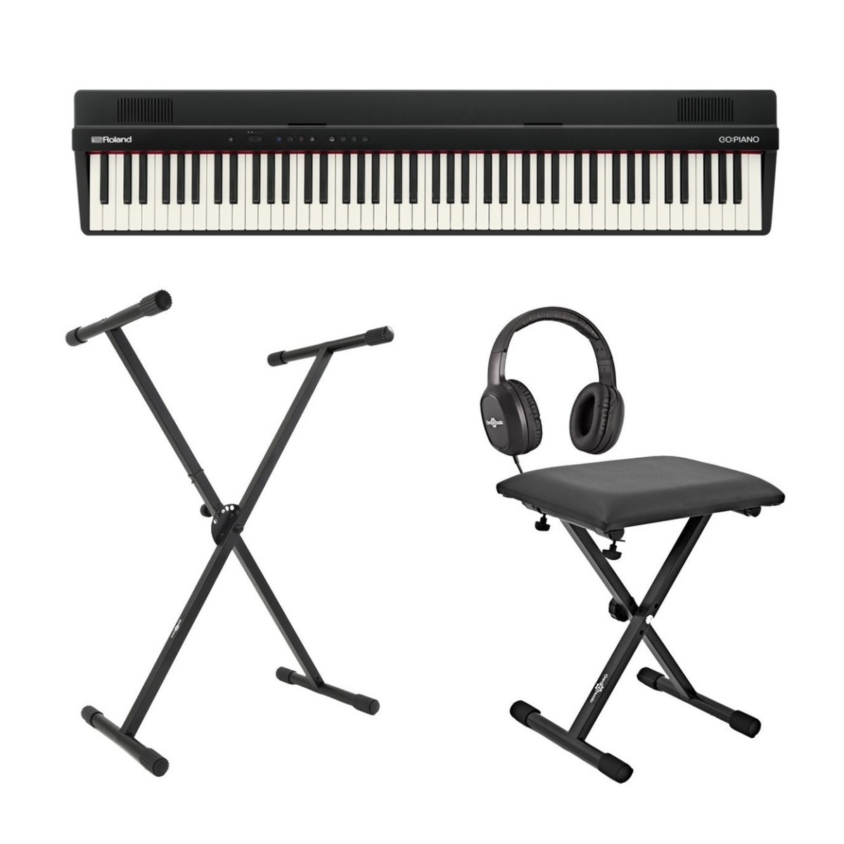 Roland Go:Piano PX 88 Key Digital Piano with Stand, Stool and Headphones