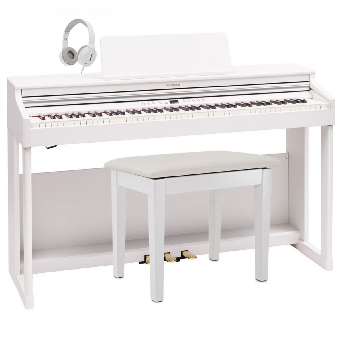 Roland RP701 Digital Piano Package, White
