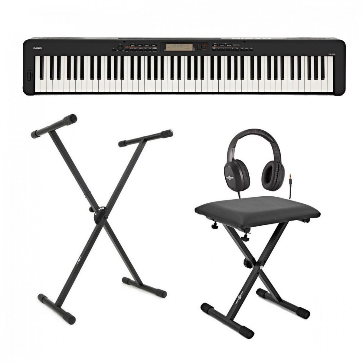 Casio CDP S360 Digital Piano X Frame Package, Black