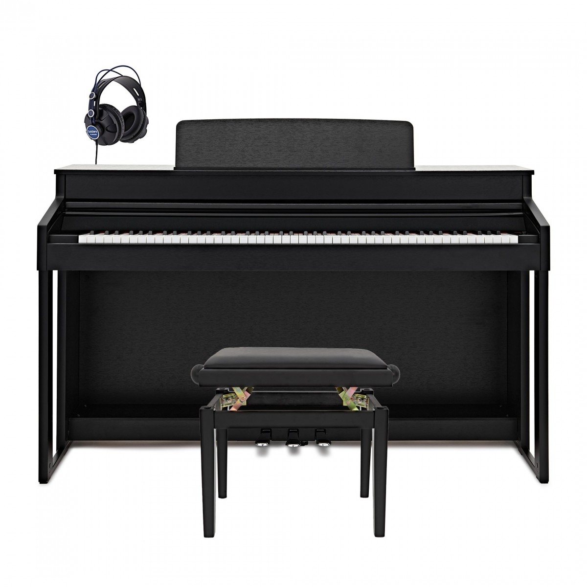 G4M Sonori Low Top Digital Piano Satin Black, Custom Bundle