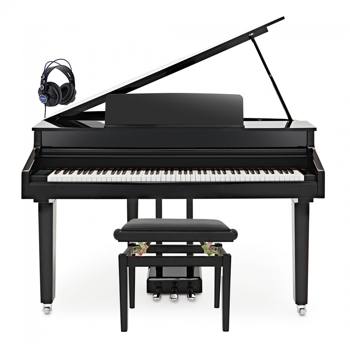 G4M Sonori Digital Grand Piano Polished Ebony, Custom Bundle