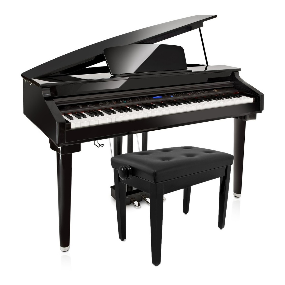 GDP-200 Digital Grand Piano with Stool by Gear4music