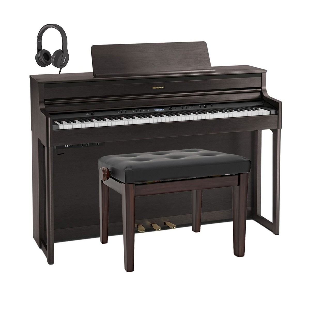 Roland HP704 Digital Piano Package, Dark Rosewood