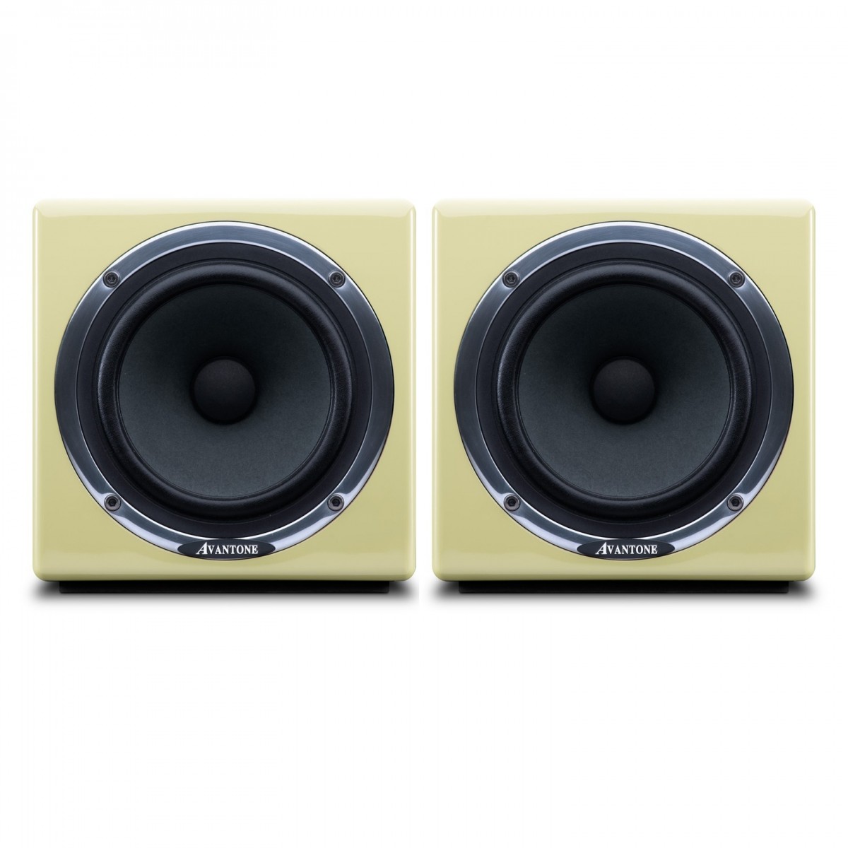 Avantone Mixcubes Active Studio Monitors, Butter Cream (Pair)
