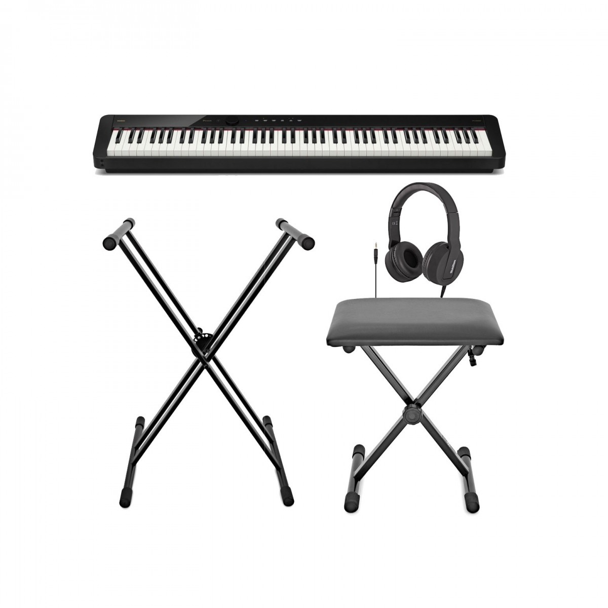 Casio PX S5000 Digital Piano X Frame Package, Black
