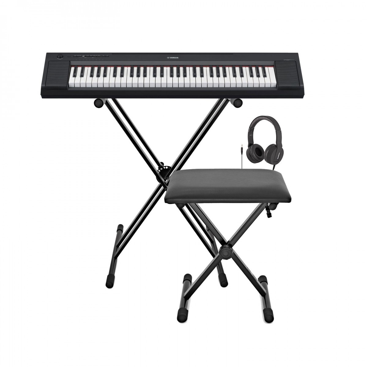 Yamaha Piaggero NP15 Portable Keyboard Package, Black