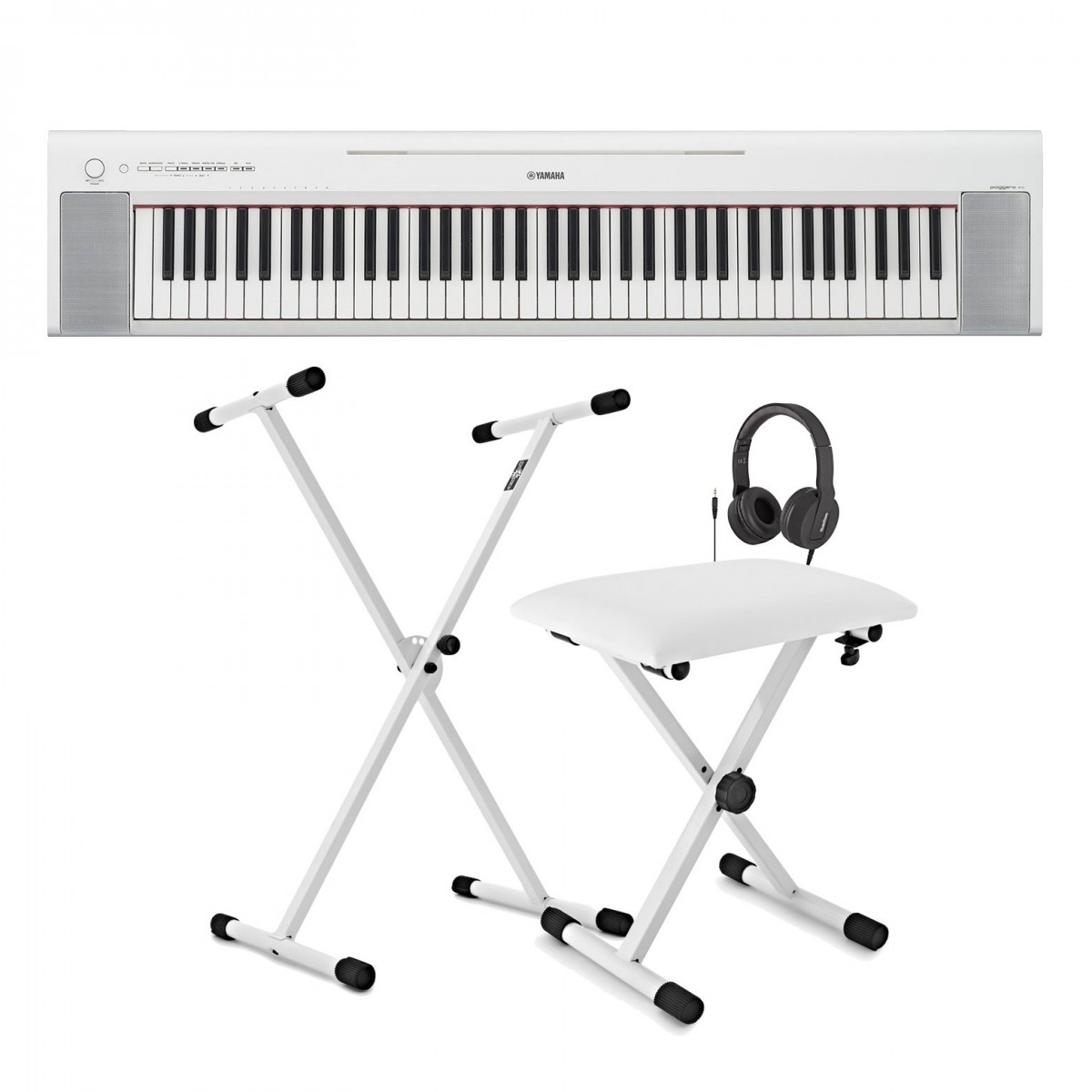 Yamaha Piaggero NP35 Portable Keyboard Package, White