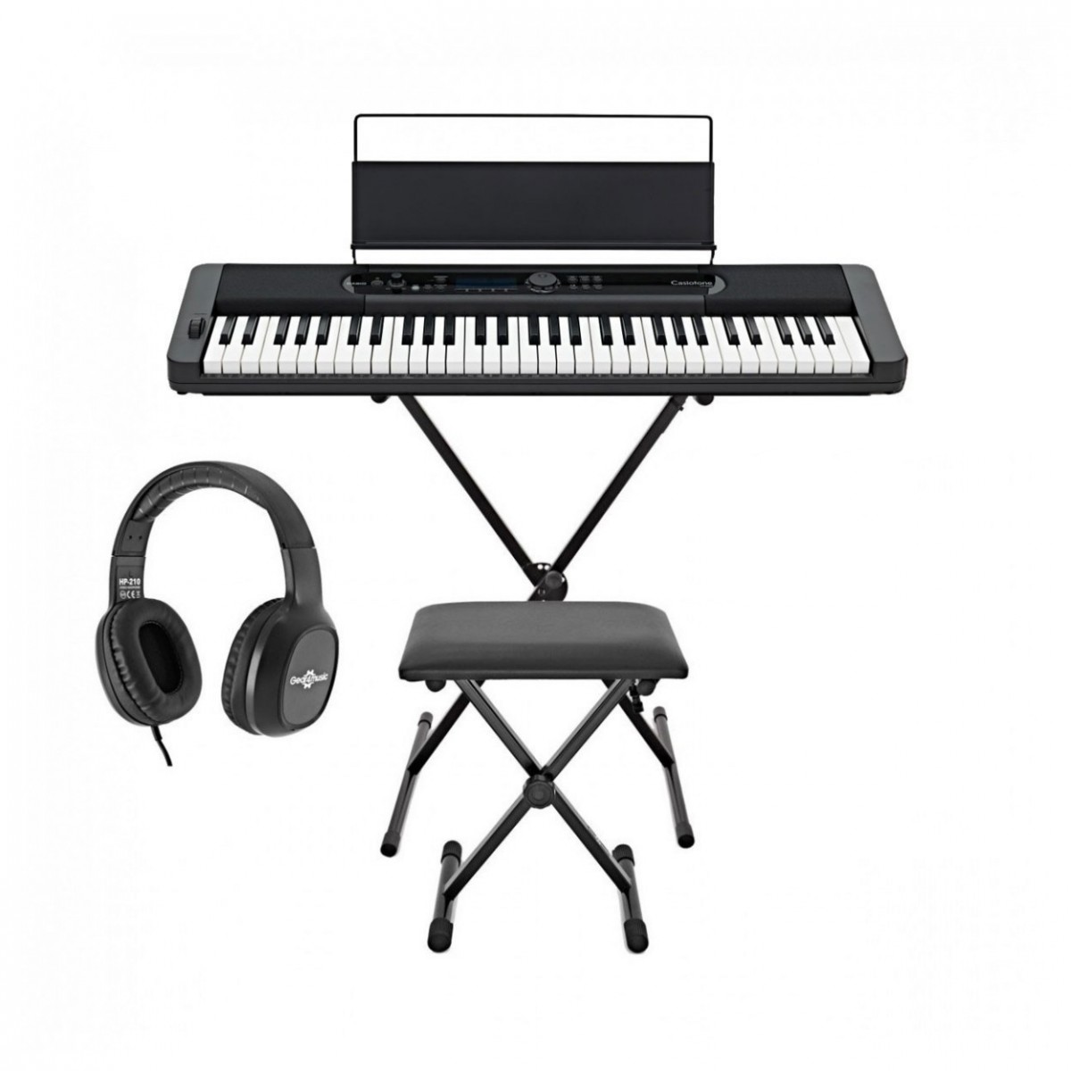 Casio CT S400 Portable Keyboard Package, Black