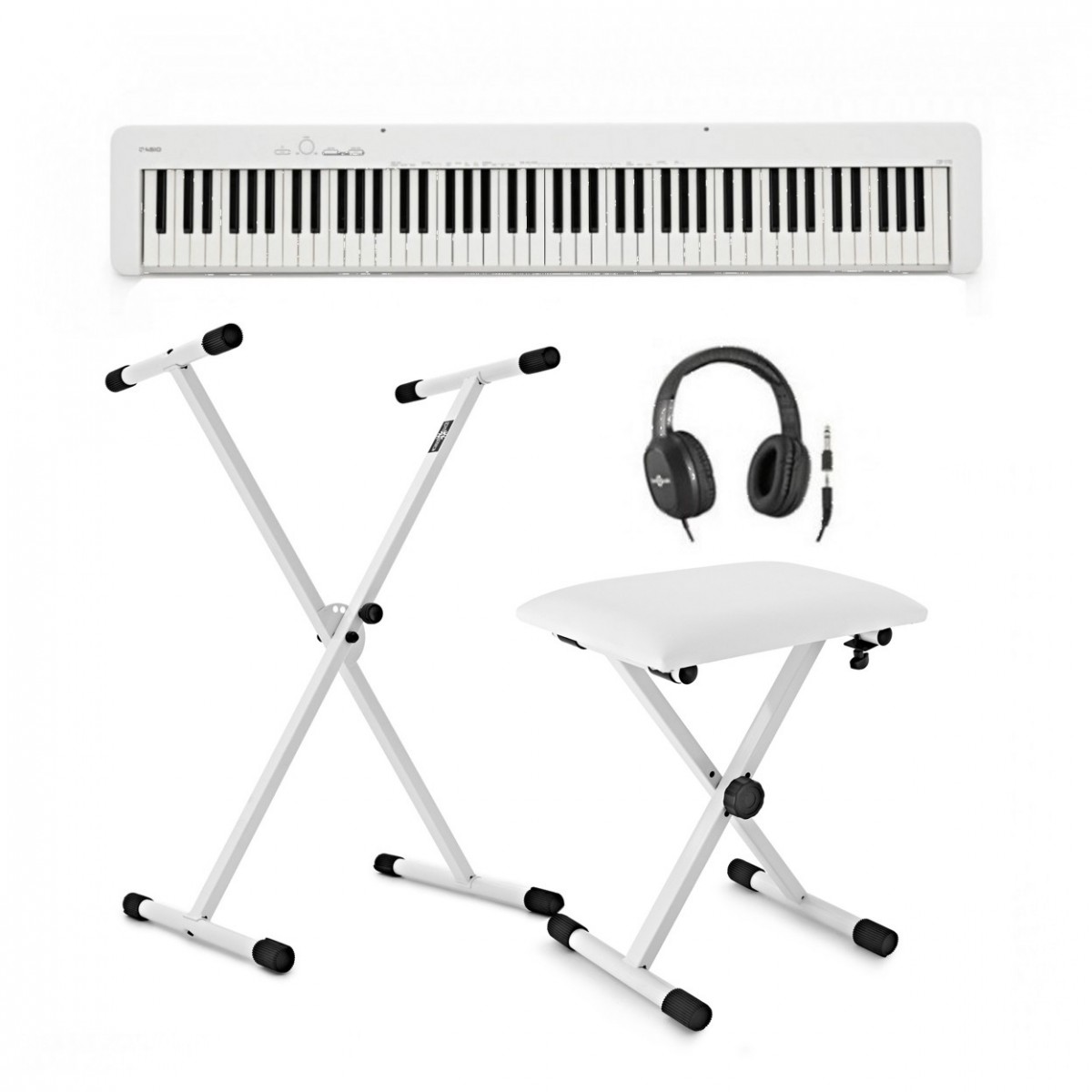 Casio CDP S110 Digital Piano X Frame Package, White