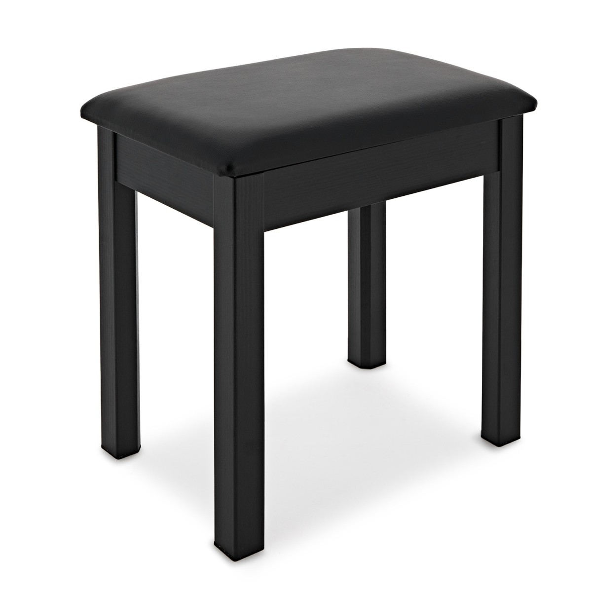 VISION Piano Stool with Storage, Black