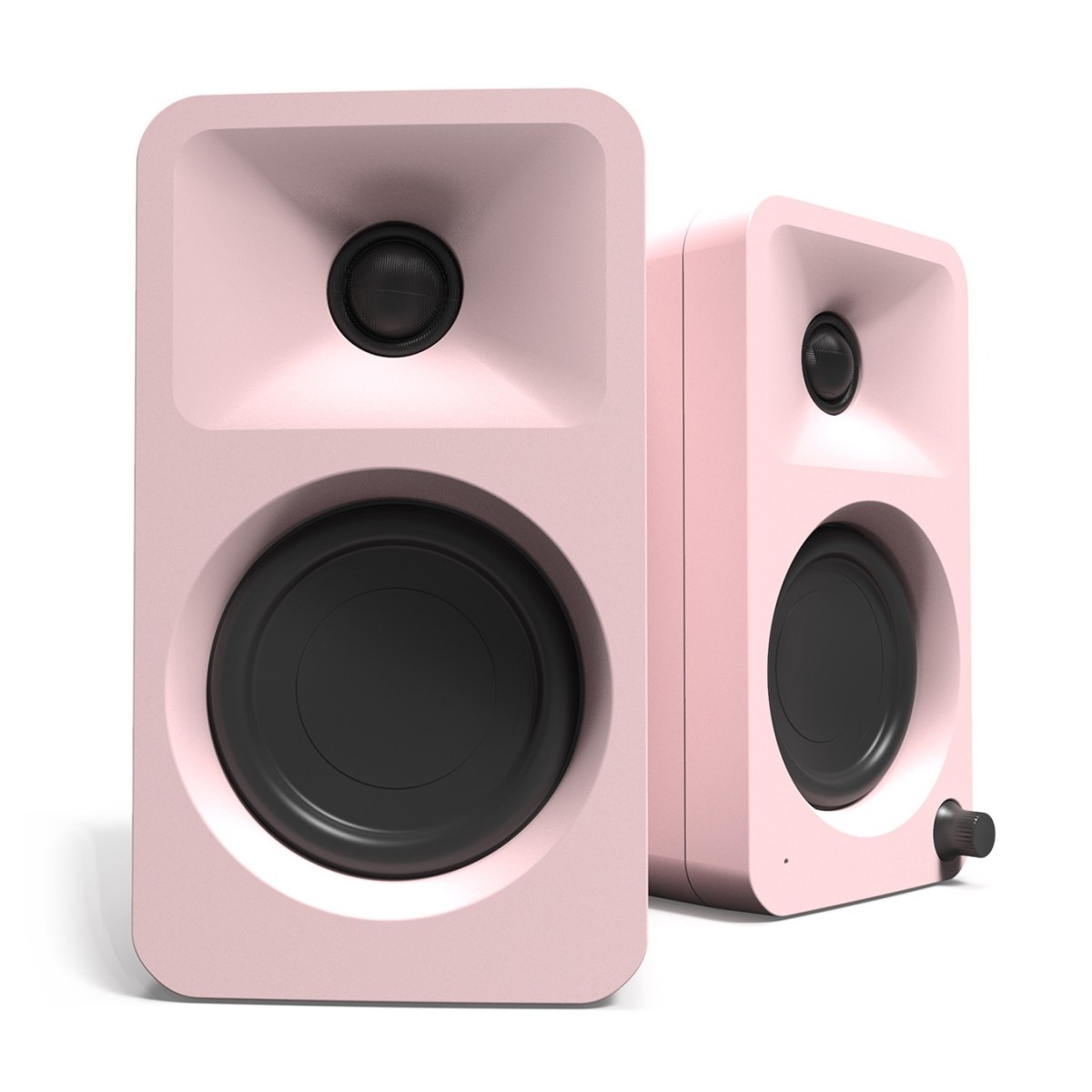 Kanto Ora Powered Reference Desktop Speakers with Bluetooth, Matte Pink