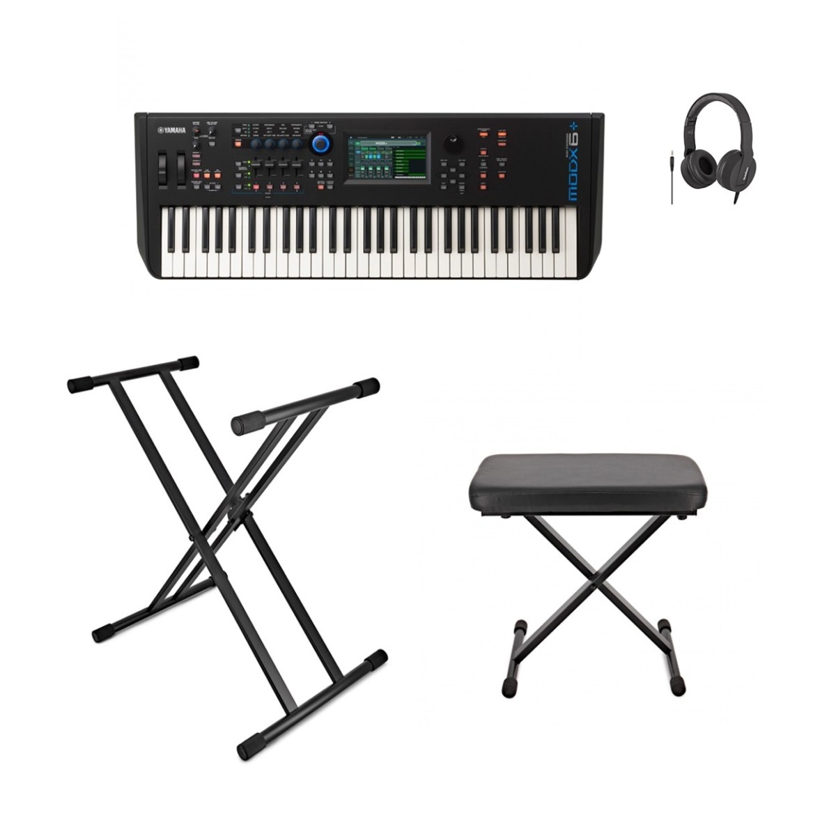 Yamaha MODX6 Plus Synthesizer Keyboard Package