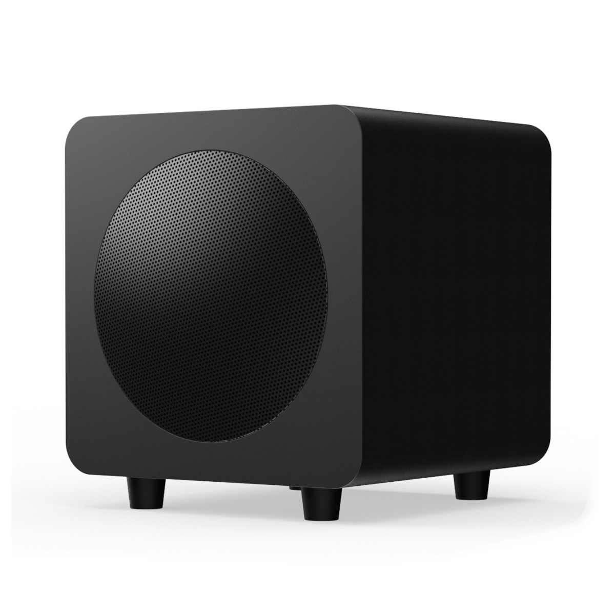 Kanto SUB6 Vinyl Subwoofer, Matte Black