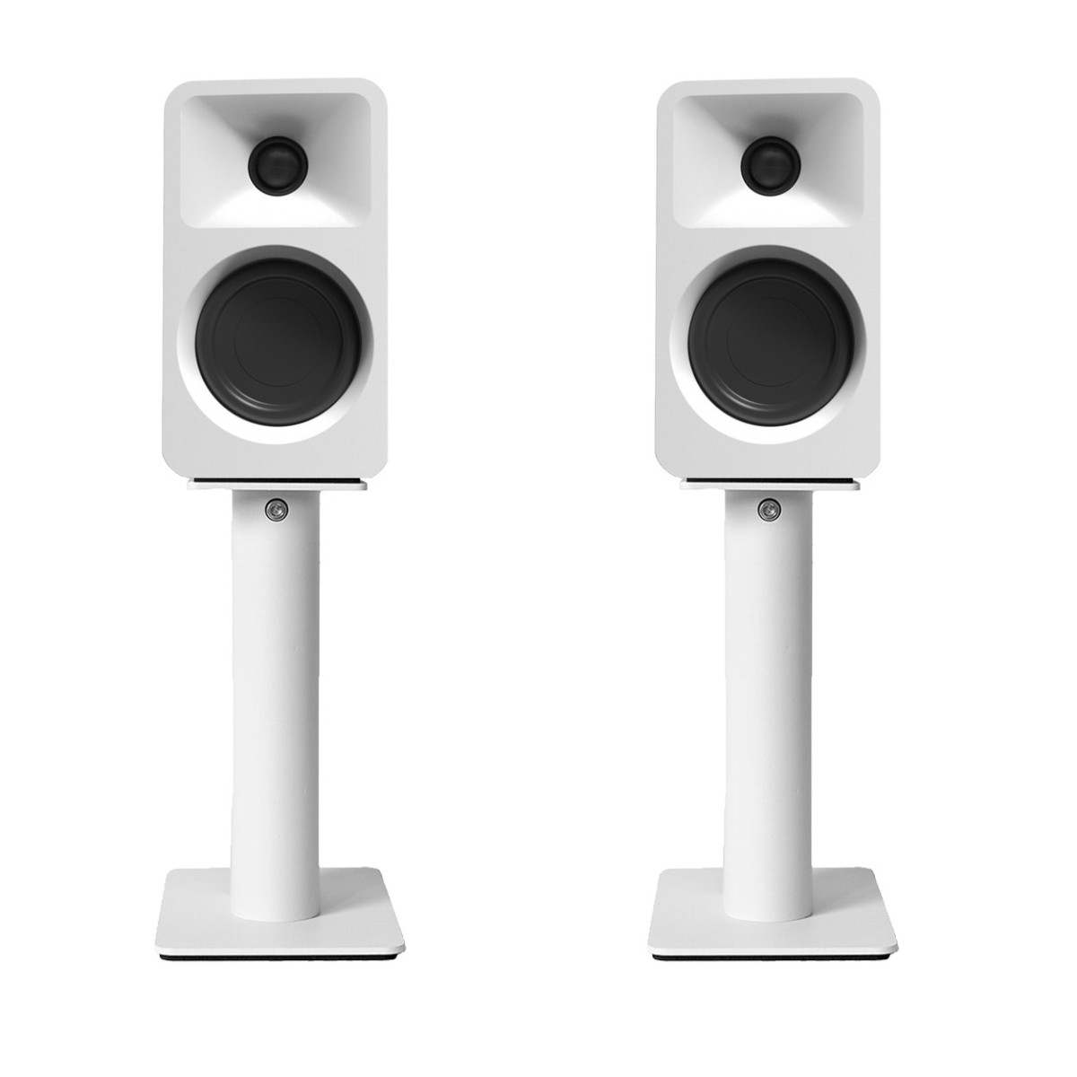 Kanto Ora Desktop Speakers with SP9 Speaker Stands, White