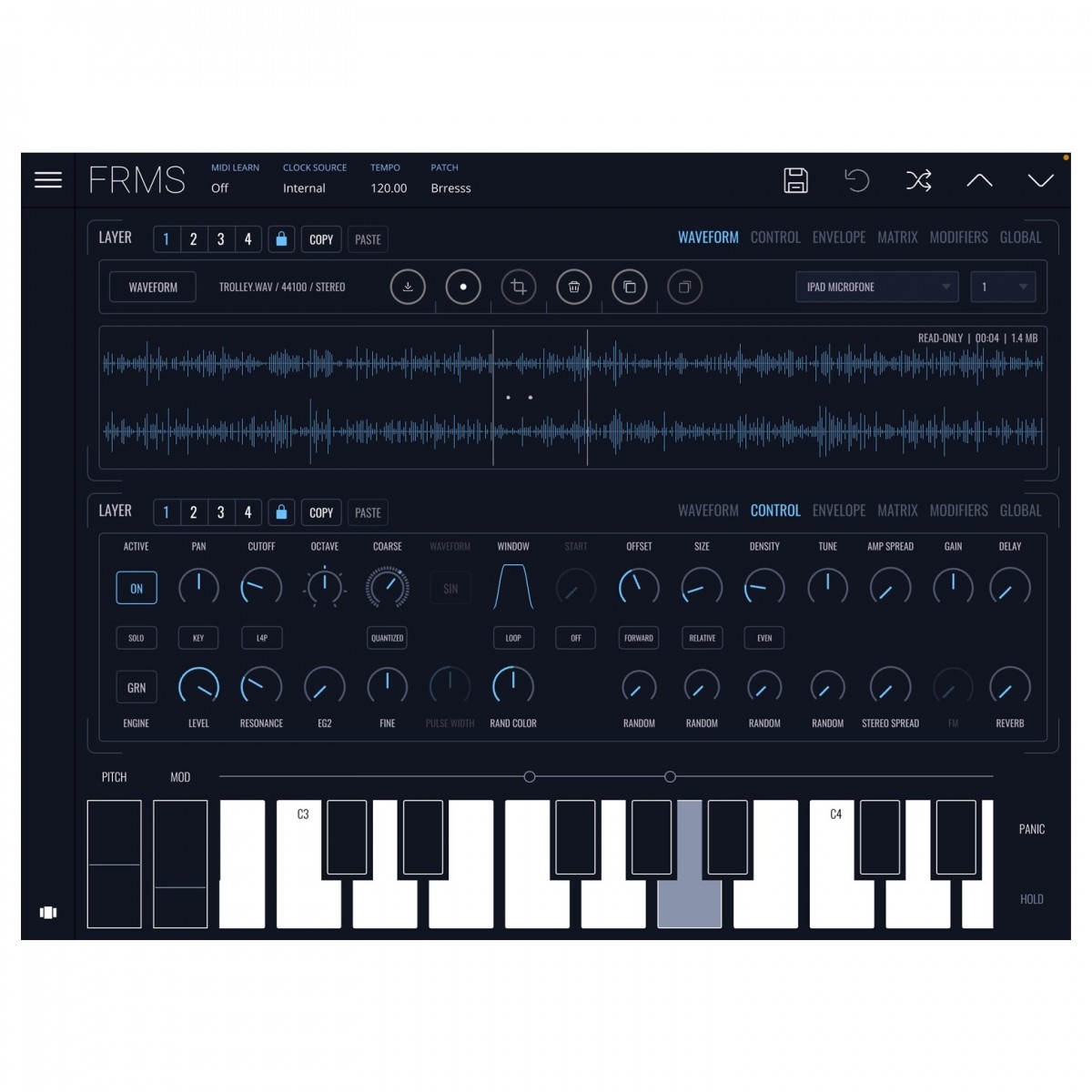 Imaginando FRMS - Granular Synth