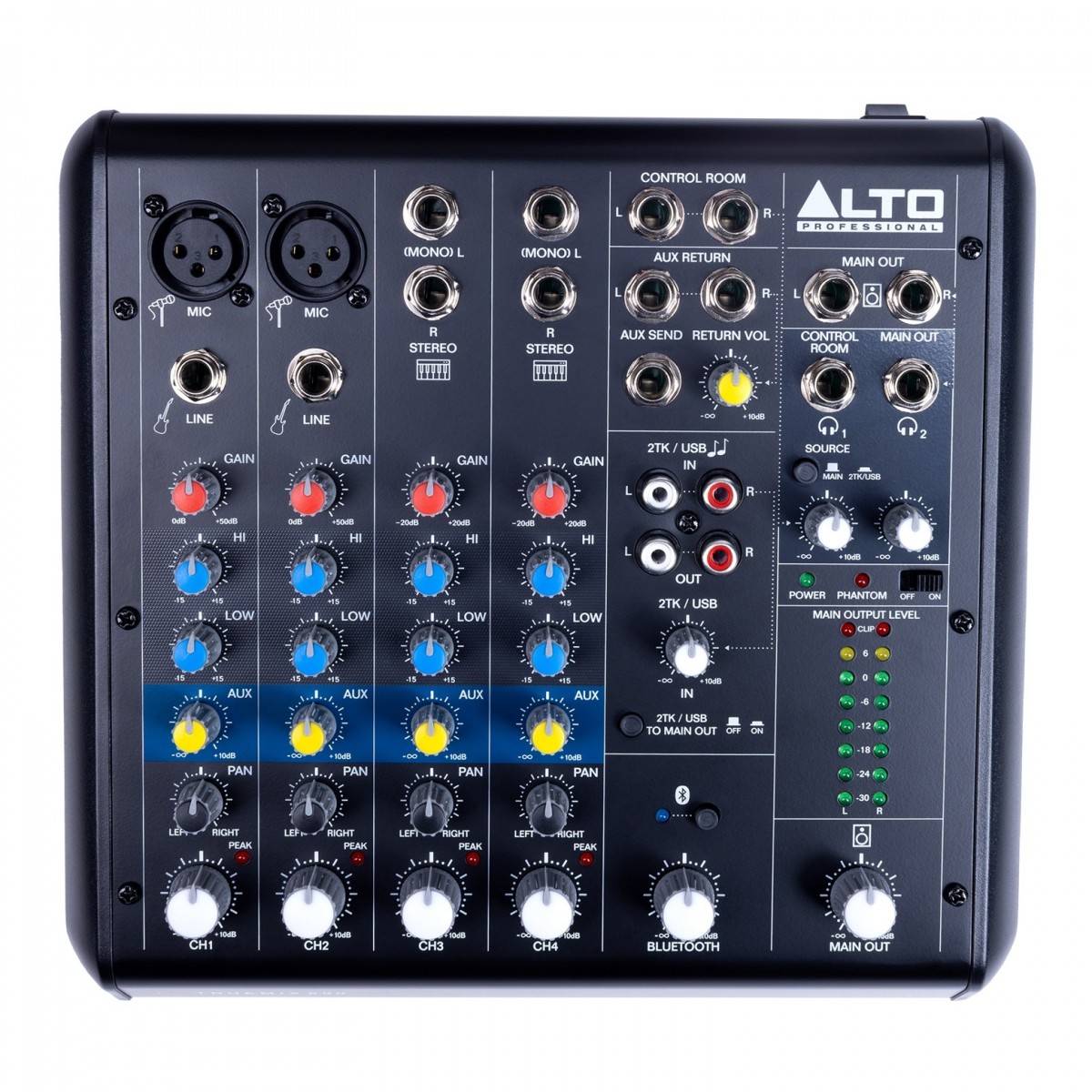 Alto Professional TRUEMIX 600 6-Channel Mixer with USB and Bluetooth