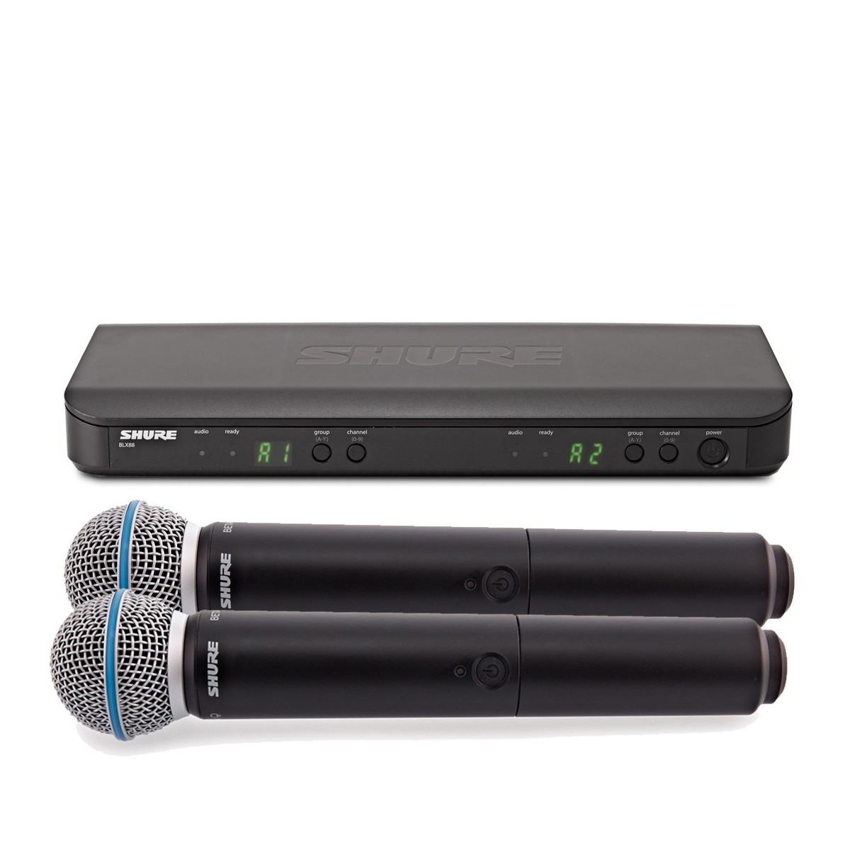 Shure BLX288/B58-K3E Dual Handheld Wireless Microphone System