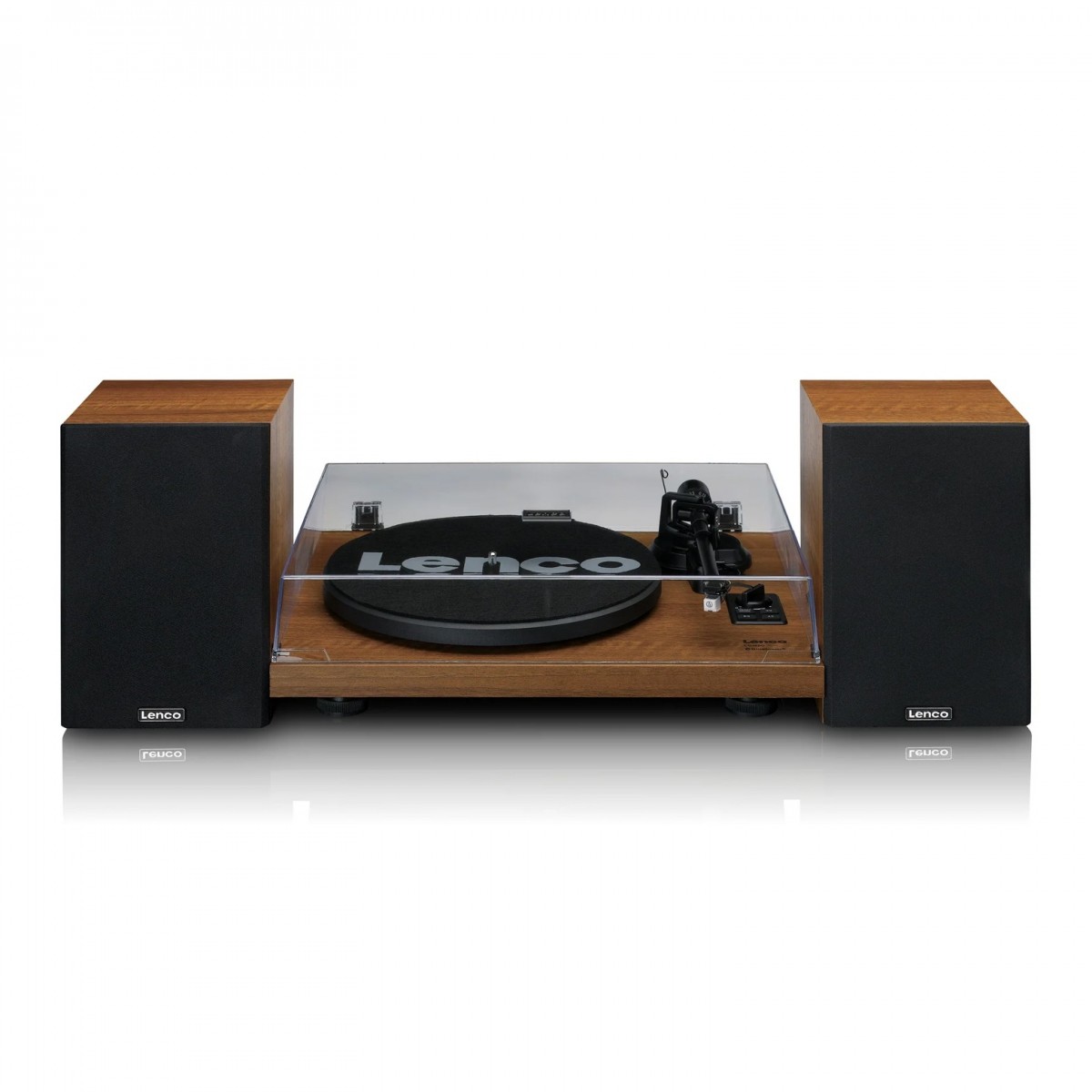 Lenco LS-480 Turntable and Speaker Bundle with Bluetooth