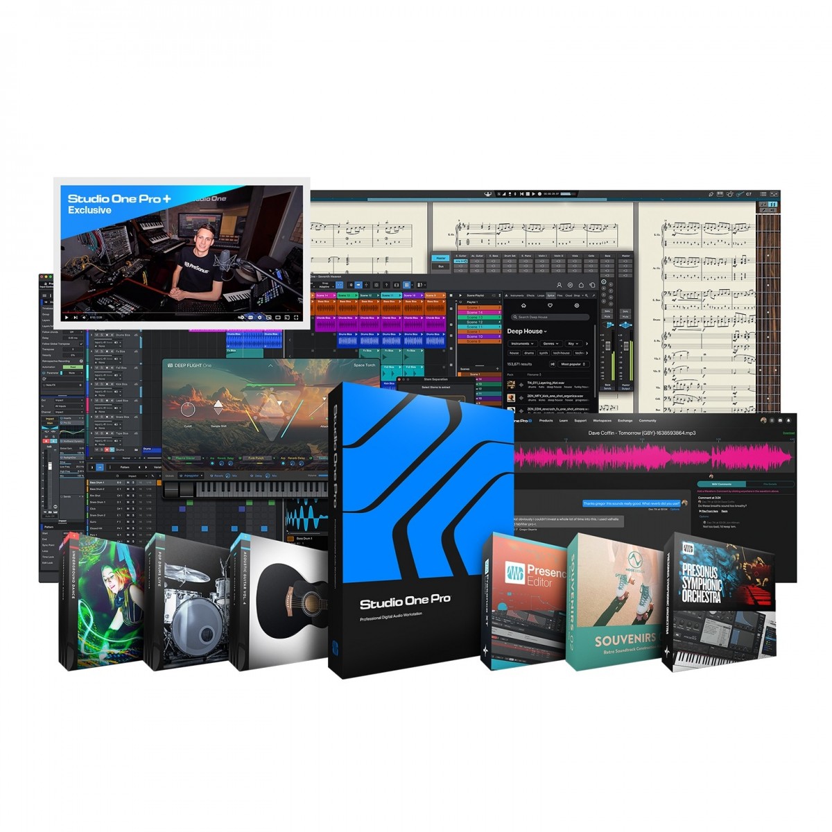 PreSonus Studio One Pro 7 Perpetual with 12 Months Studio One Pro+