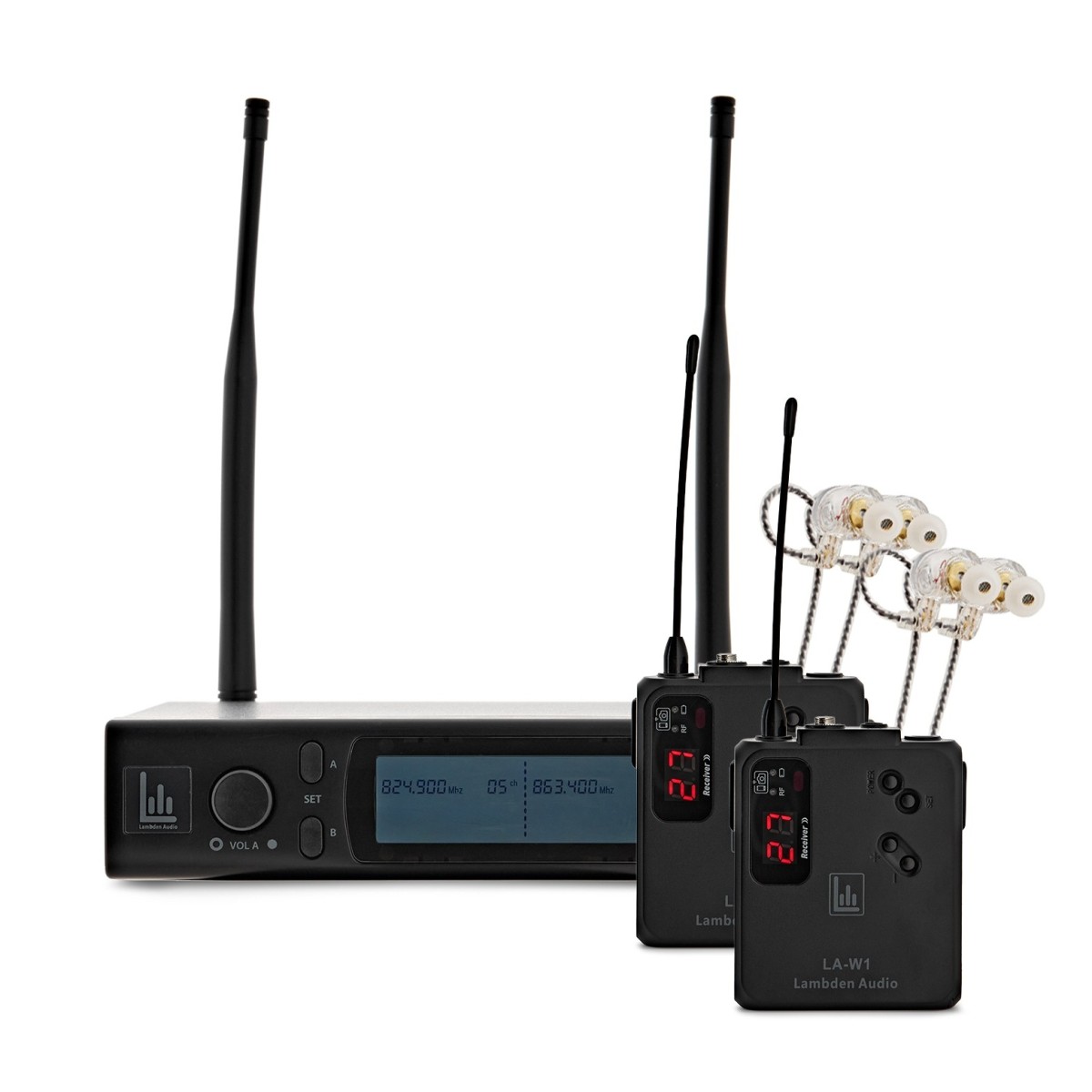 Lambden Audio LA-W1 Dual Channel Wireless In Ear Monitor System