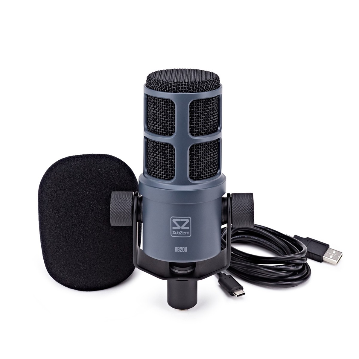 SubZero DB20U Dynamic USB/XLR Podcast Microphone