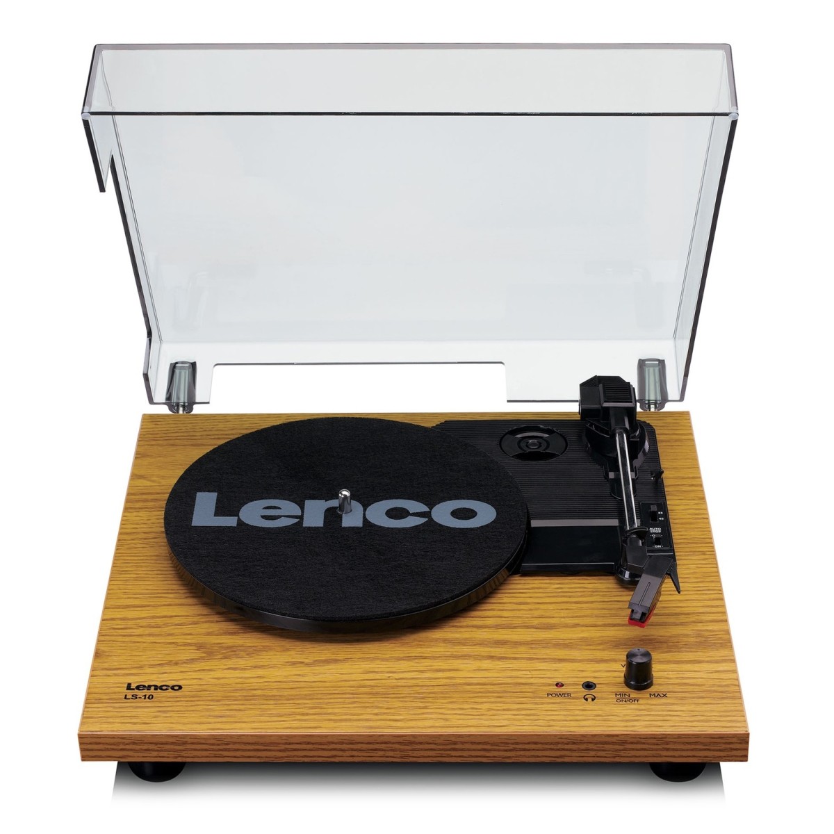 Lenco LS-10 Turntable with Built-In Speakers, Wood - Nearly New