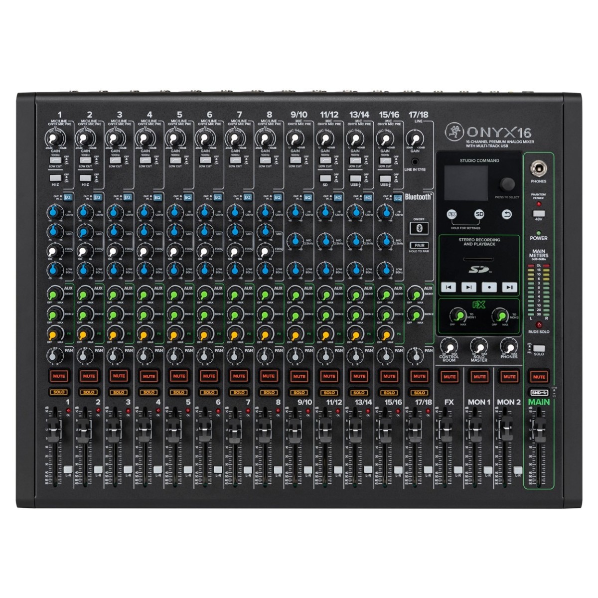 Mackie Onyx16 16-Channel Analog Mixer with Multi-Track USB - Nearly New