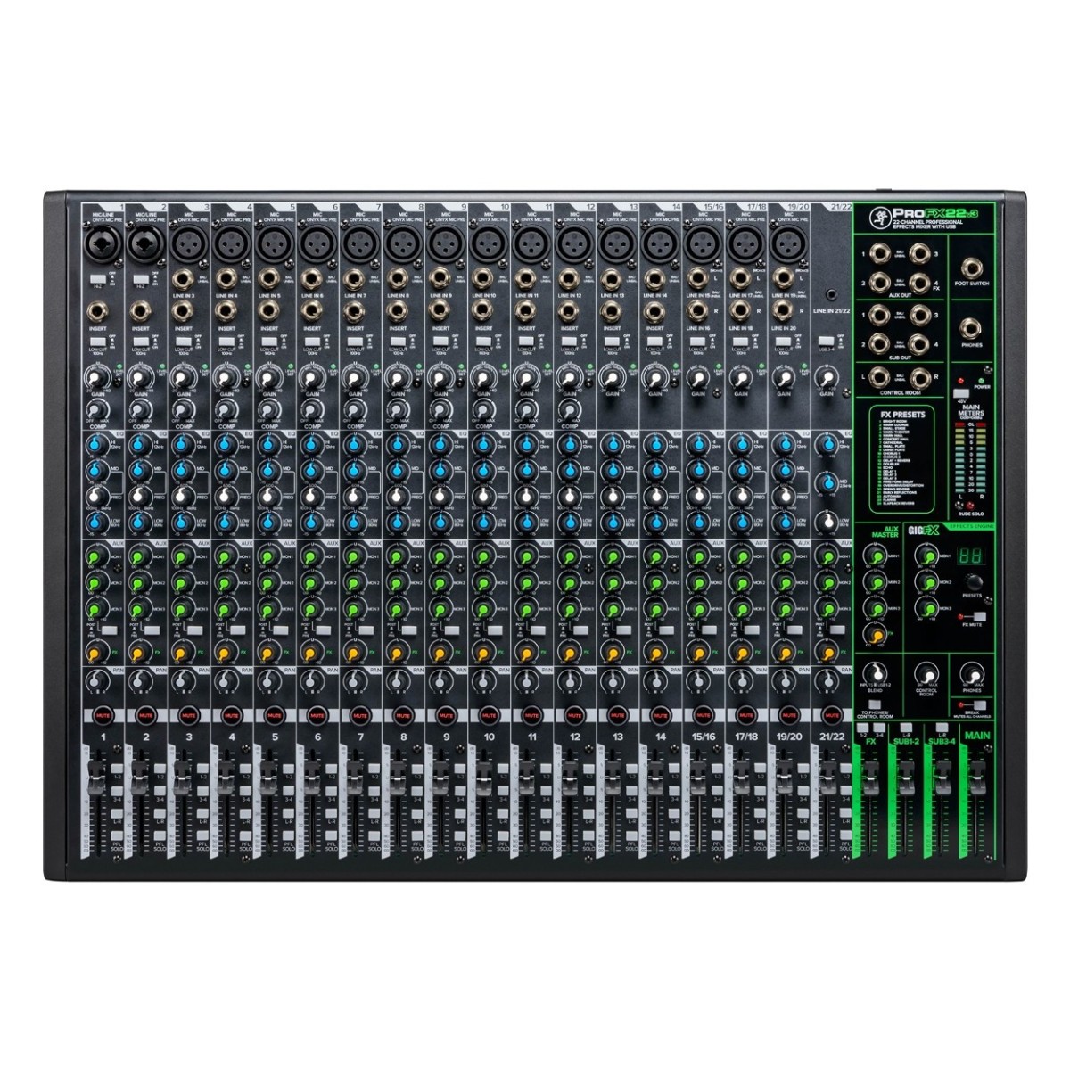 Mackie ProFX22v3 22-Channel Analog Mixer with USB - Nearly New