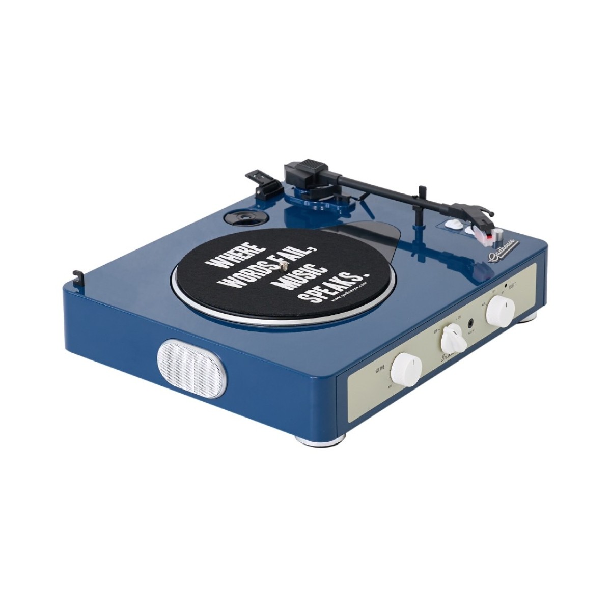 Gadhouse Brad MKII Record Player with Bluetooth, Navy