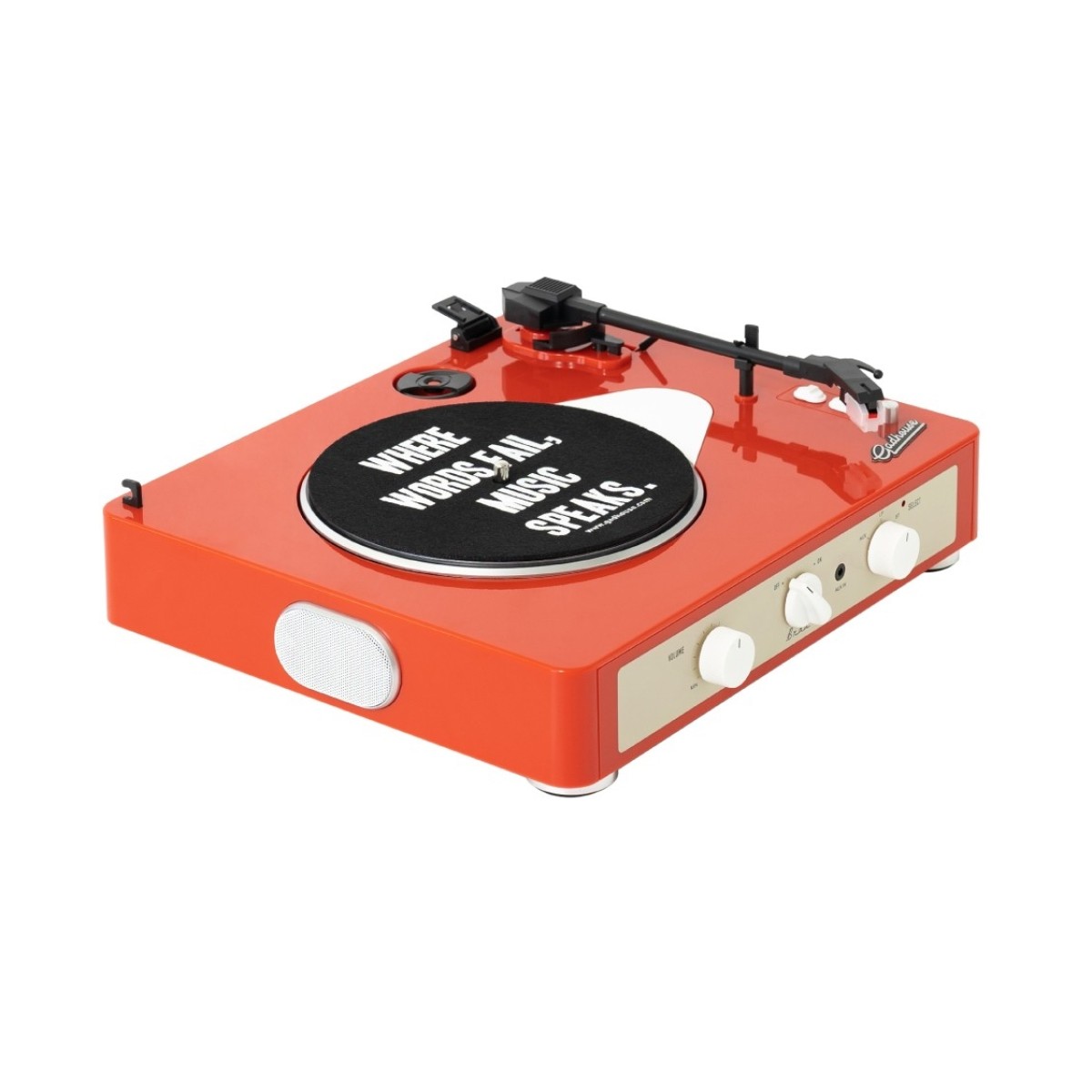Gadhouse Brad MKII Record Player with Bluetooth, Tangerine