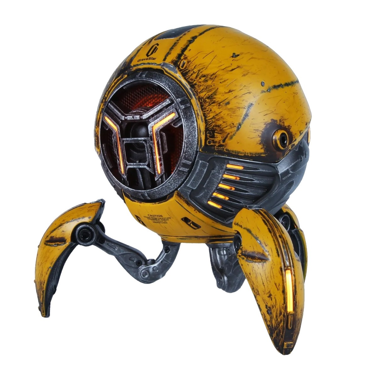 Gravastar Mars Pro V2 Bluetooth Speaker, War Damaged Yellow