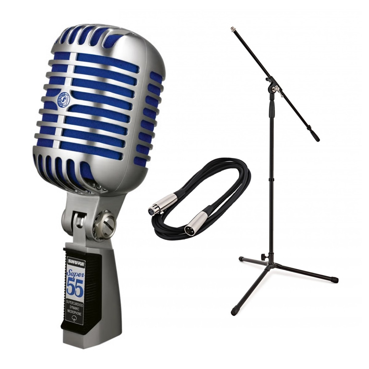 Shure Super 55 Deluxe Vocal Microphone Bundle