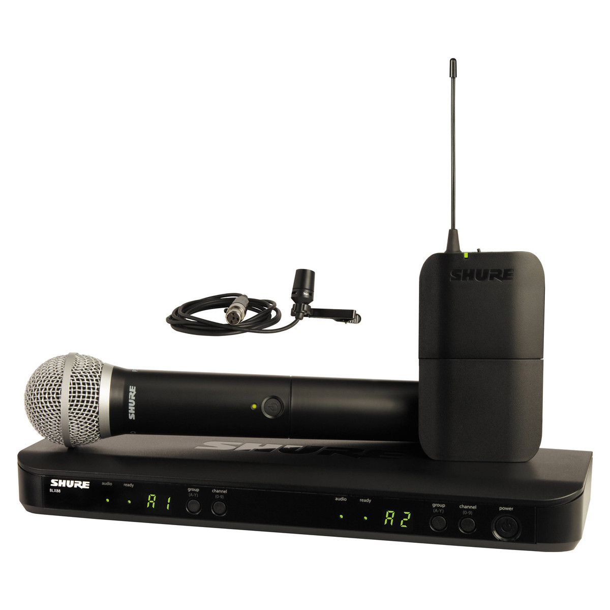 Shure BLX1288/CVL-K3E Dual Wireless System with PG58 and CVL
