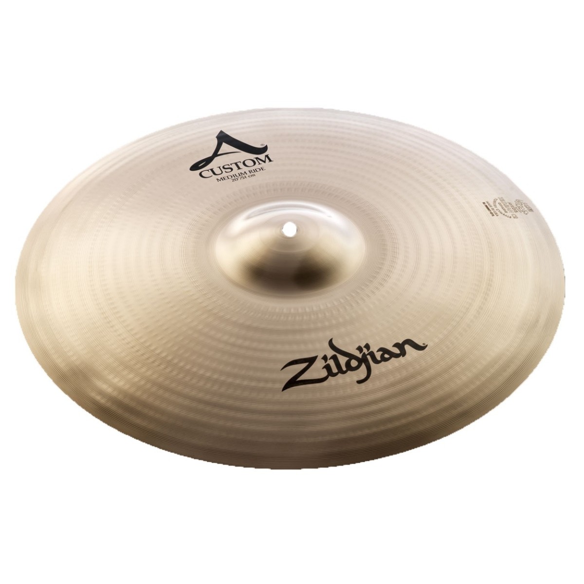 Zildjian A Custom 20'' Medium Ride Cymbal, Brilliant Finish - Nearly New