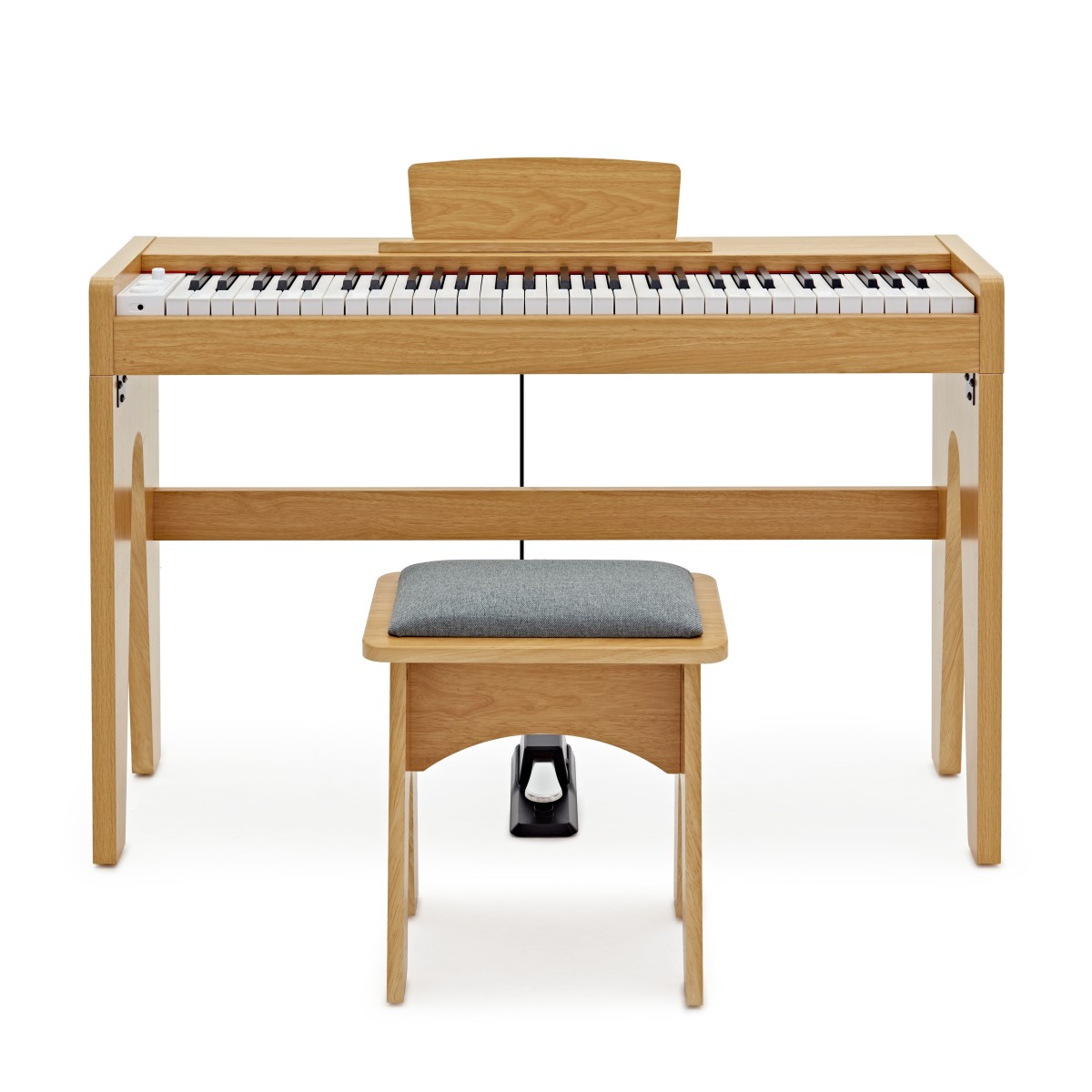 Keynote Junior Digital Piano & Stool by Gear4music, Light Oak - Nearly New