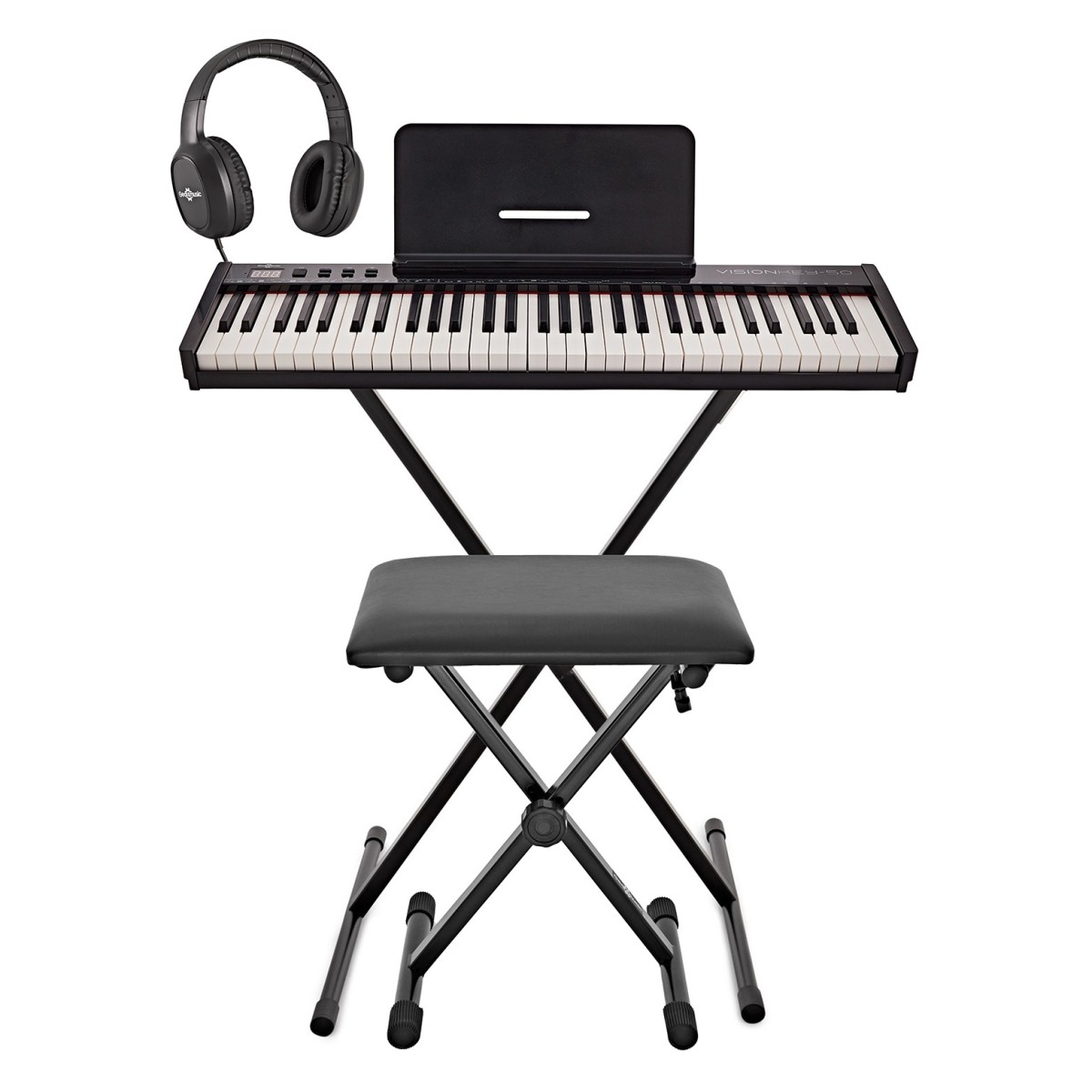 VISIONKEY-50 Portable Digital Keyboard, Stand Pack