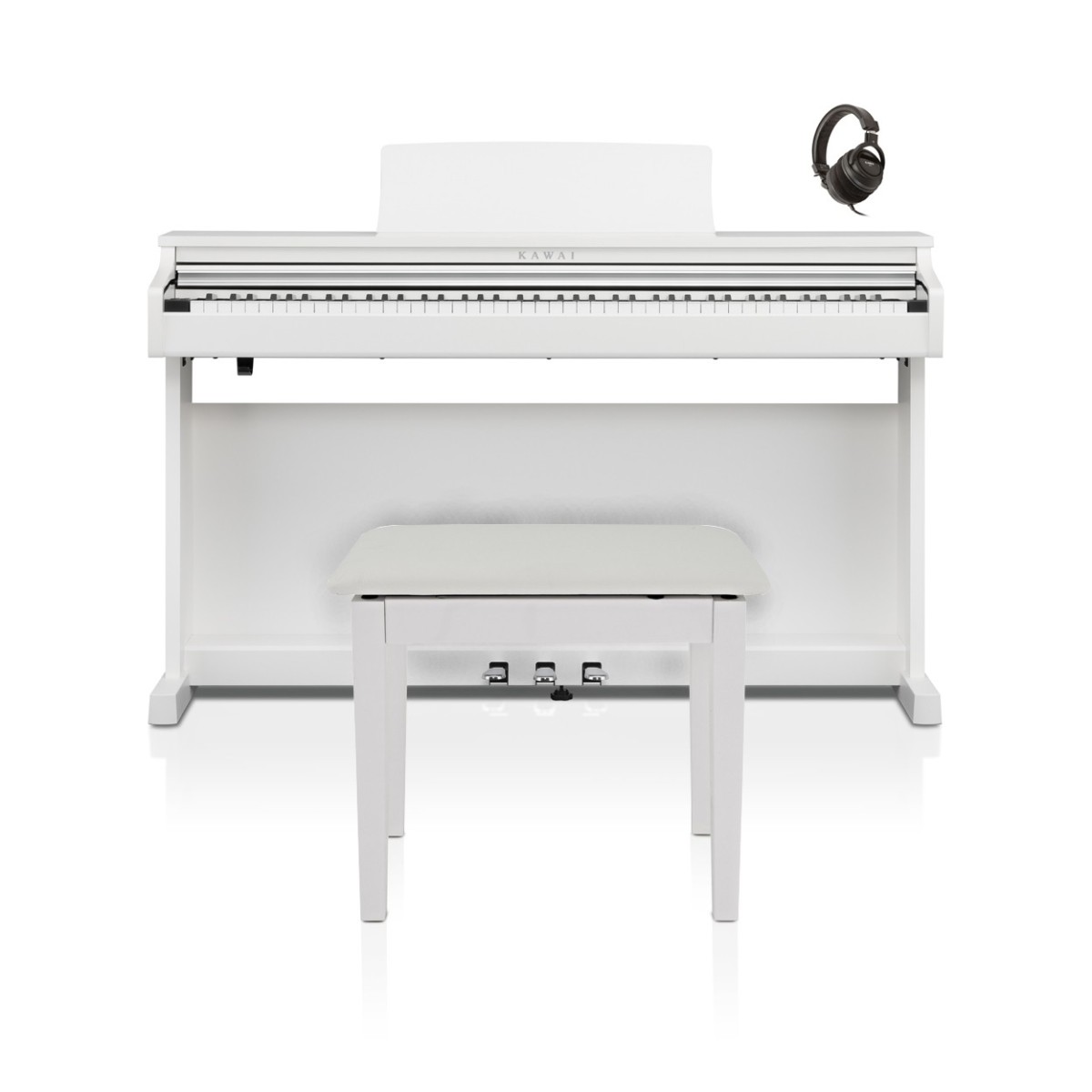 Kawai CX-202 Digital Piano Package, Satin White