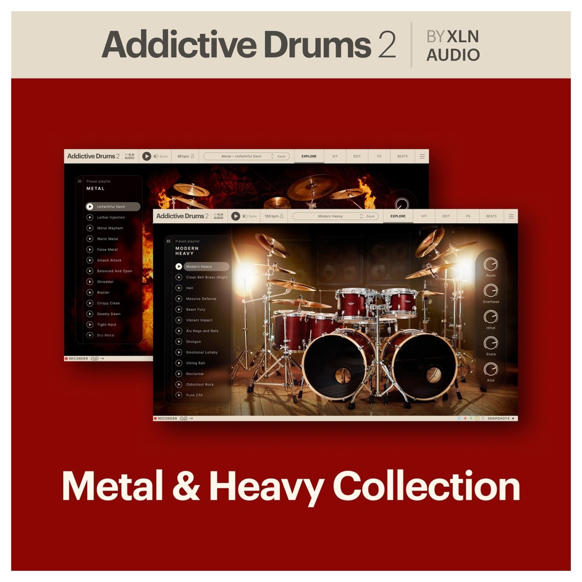XLN Addictive Drums 2: Metal & Heavy Collection