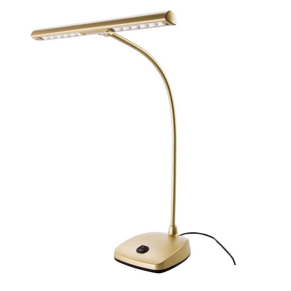 K&M 12297 LED Piano Lamp, Gold, UK Plug